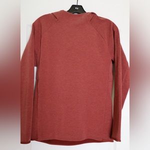 Lululemon Rust Red Hooded Sweatshirt - Fleece Material - Size XS